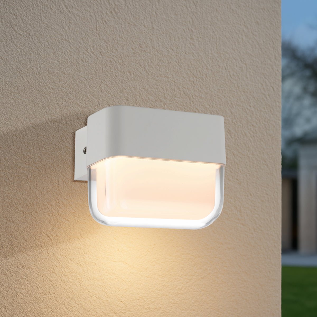 Telbix FADRO LED Exterior Wall Bracket (Available in Black & White, 10cm & 18cm)