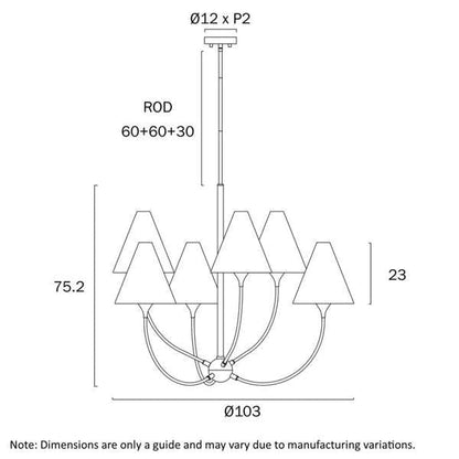 Telbix Farnix 6 Light Pendant - Mases LightingTelbix