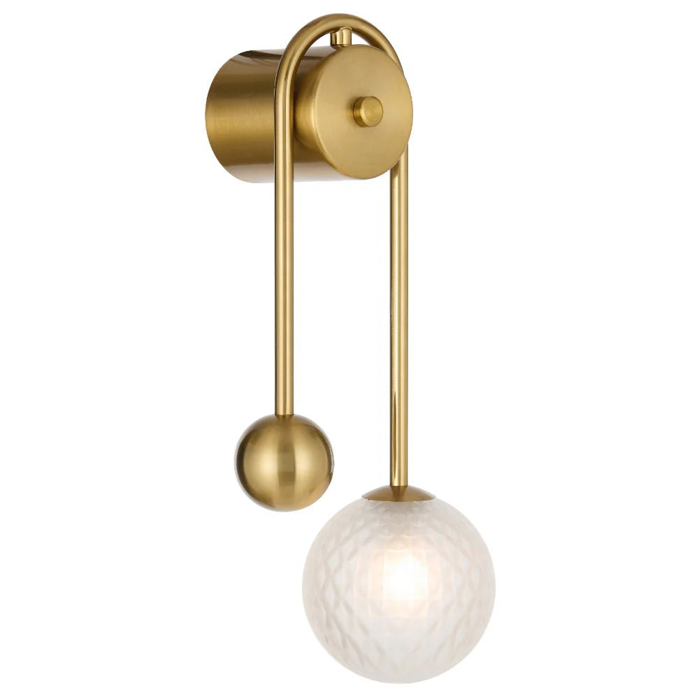 Telbix Felton Arm Wall Light Antique Gold FELTON WBA-AG