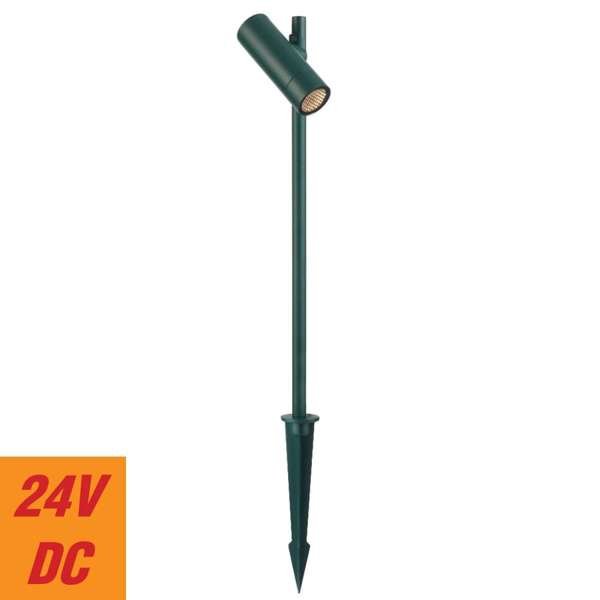 Telbix Flank Post Light in Verde Green, Corten and Black