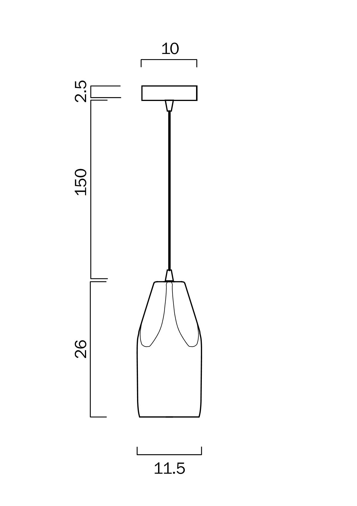 Telbix Forma 12 Pendant - Black, White - Mases LightingTelbix
