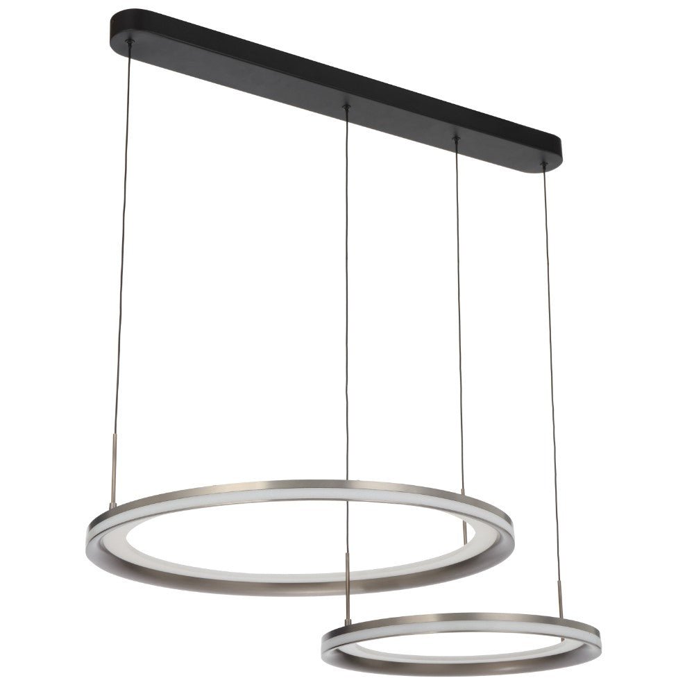 Telbix Fulcrum 2 Light Pendant- Grey - Mases LightingTelbix