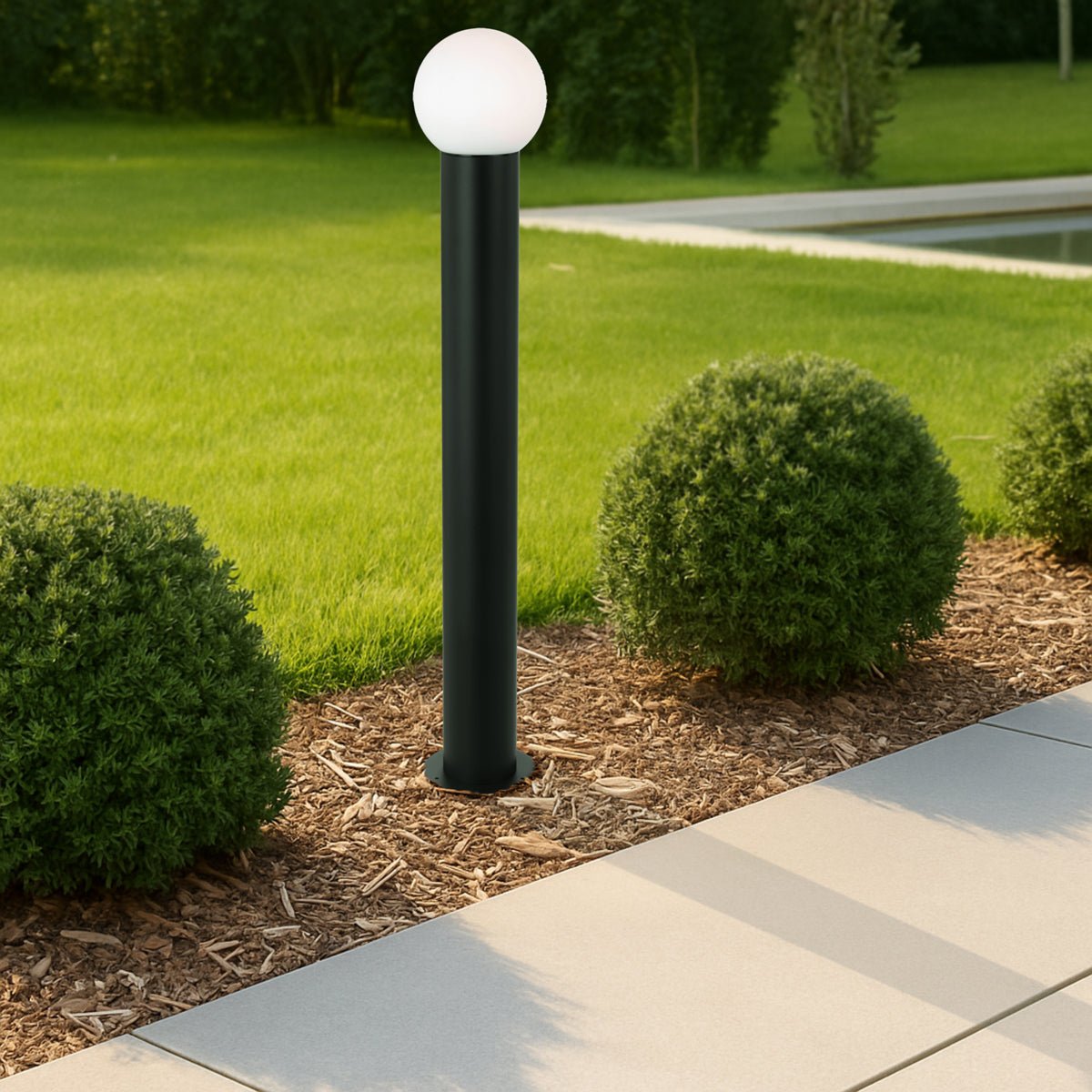 Telbix Gorem Bollard Light Black / Opal Matt - GOREM EX.P-BKOM