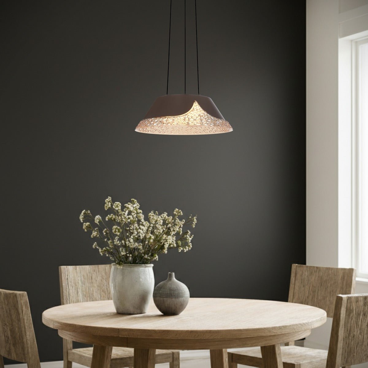 Telbix Halifax 35 Pendant Bronze/Amber - Mases LightingTelbix