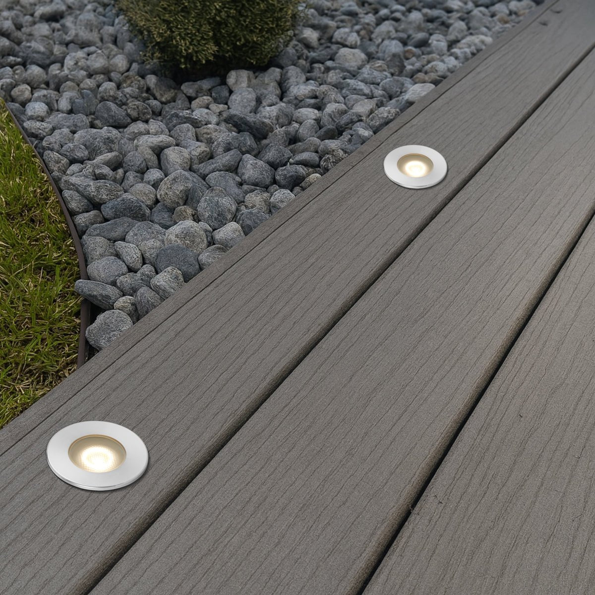 Telbix Halon 1W 24V Ingroud Light Stainless Steel