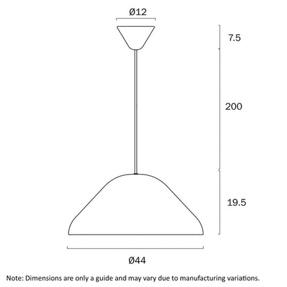 Telbix Hanami 44CM Metal Pendant Range HANAMI PE44 - Mases LightingTelbix