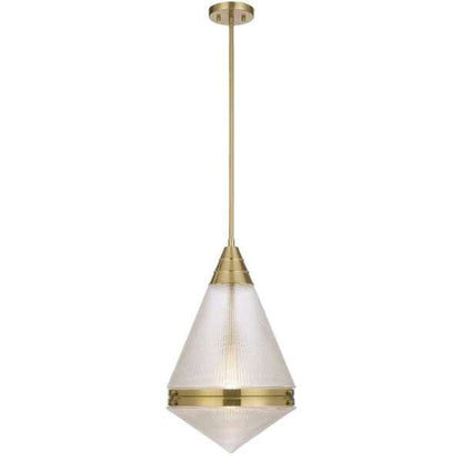Telbix Harnon 1 Light Pendant in Nickel, Black and Antique Gold - Mases LightingTelbix