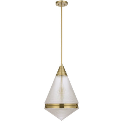 Telbix Harnon 1 Light Pendant in Nickel, Black and Antique Gold - Mases LightingTelbix