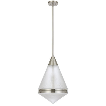 Telbix Harnon 1 Light Pendant in Nickel, Black and Antique Gold - Mases LightingTelbix