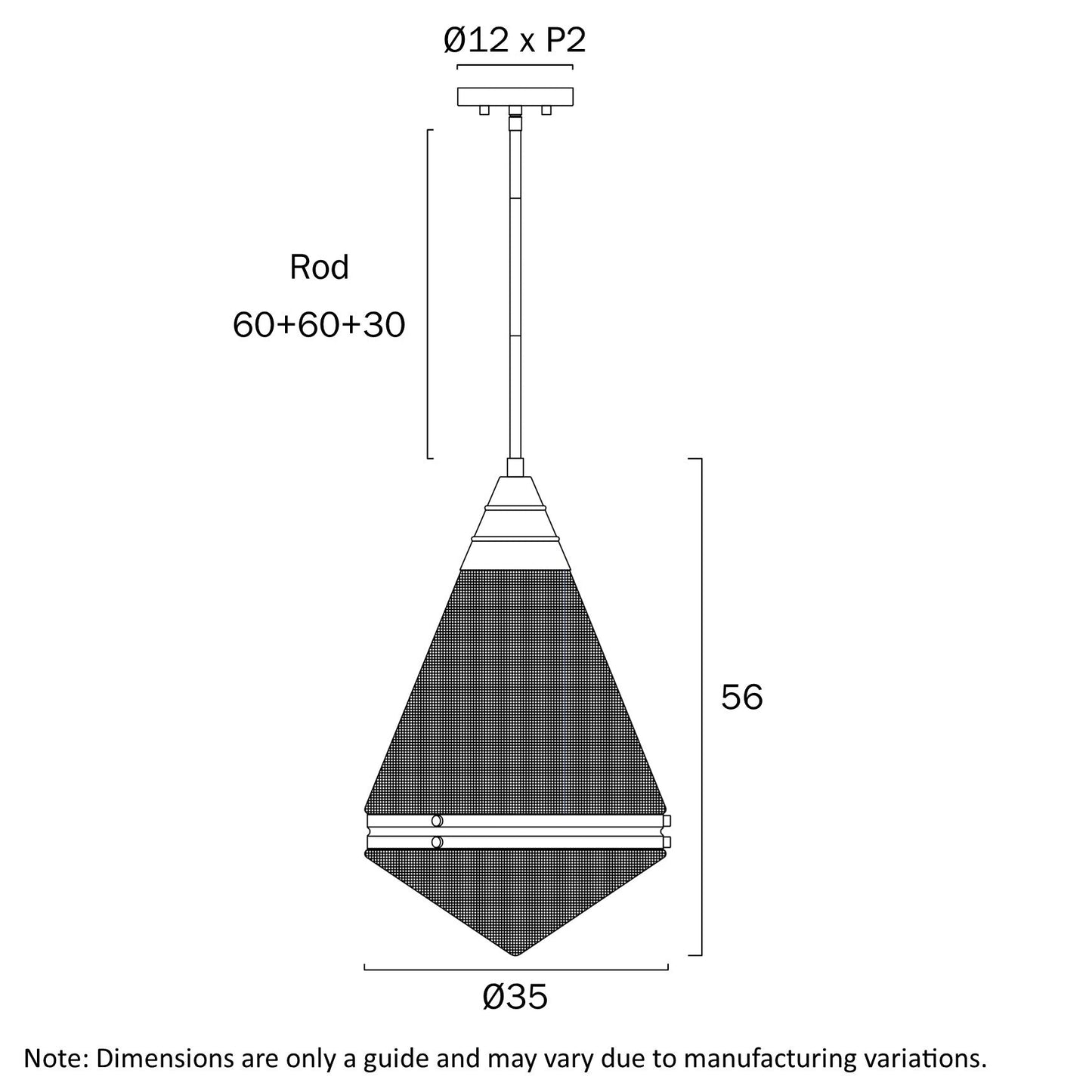 Telbix Harnon 1 Light Pendant in Nickel, Black and Antique Gold - Mases LightingTelbix