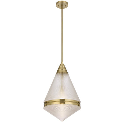 Telbix Harnon 1 Light Pendant in Nickel, Black and Antique Gold - Mases LightingTelbix