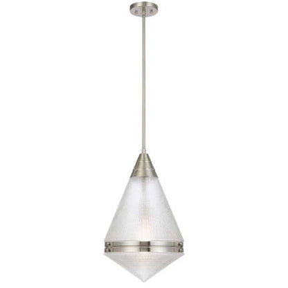 Telbix Harnon 1 Light Pendant in Nickel, Black and Antique Gold - Mases LightingTelbix