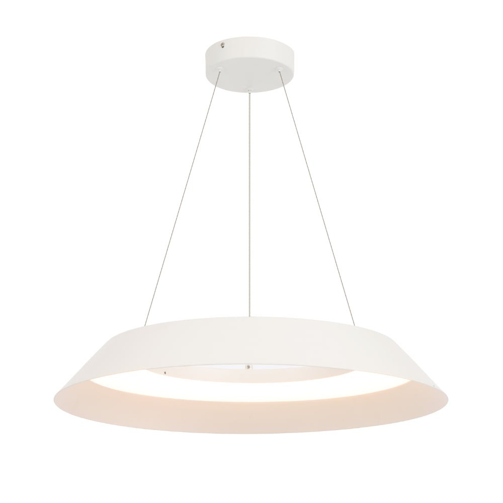 Telbix Hovin Pendant 43CM or 58CM Available in Black or White - Mases LightingTelbix