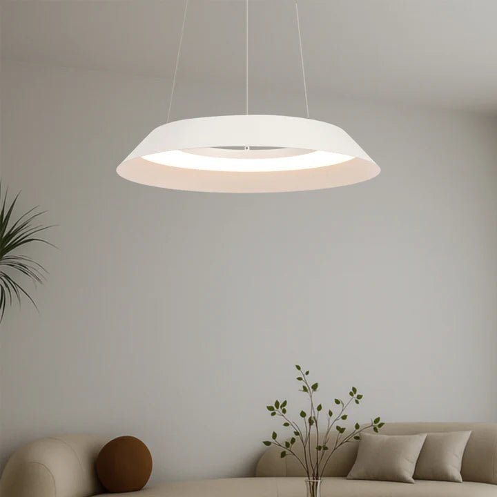 Telbix Hovin Pendant 43CM or 58CM Available in Black or White - Mases LightingTelbix