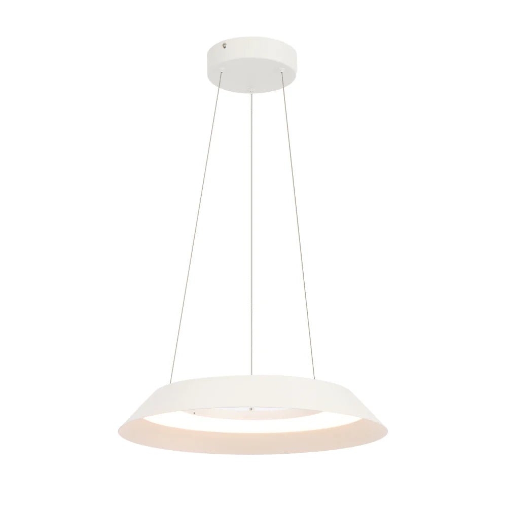 Telbix Hovin Pendant 43CM or 58CM Available in Black or White - Mases LightingTelbix
