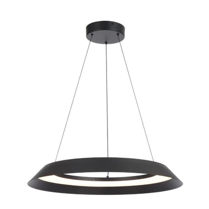 Telbix Hovin Pendant 43CM or 58CM Available in Black or White - Mases LightingTelbix