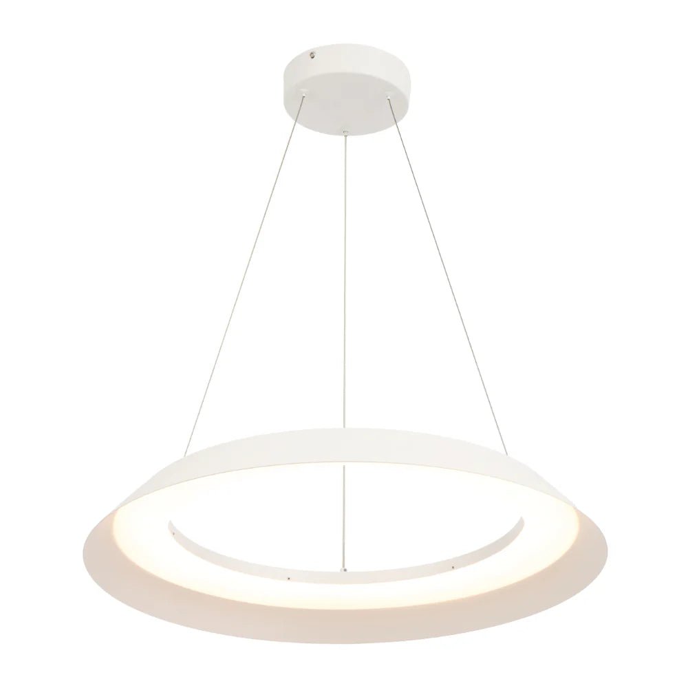 Telbix Hovin Pendant 43CM or 58CM Available in Black or White - Mases LightingTelbix