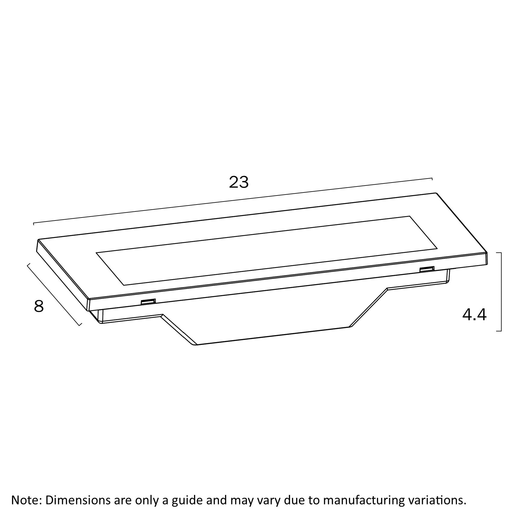 Telbix Ingar 6W LED Opal Brick Light Black / Tri-Colour