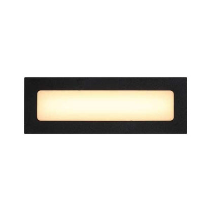 Telbix Ingar 6W LED Opal Brick Light Black / Tri - Colour - Mases LightingTelbix