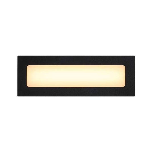Telbix Ingar 6W LED Opal Brick Light Black / Tri - Colour - Mases LightingTelbix