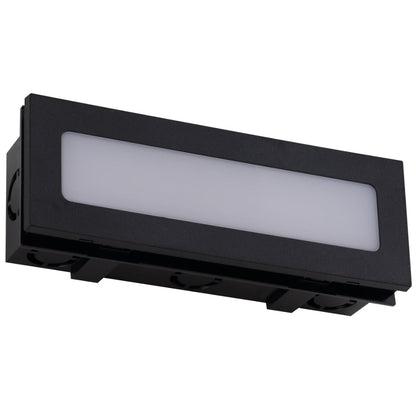Telbix Ingar 6W LED Opal Brick Light Black / Tri - Colour - Mases LightingTelbix