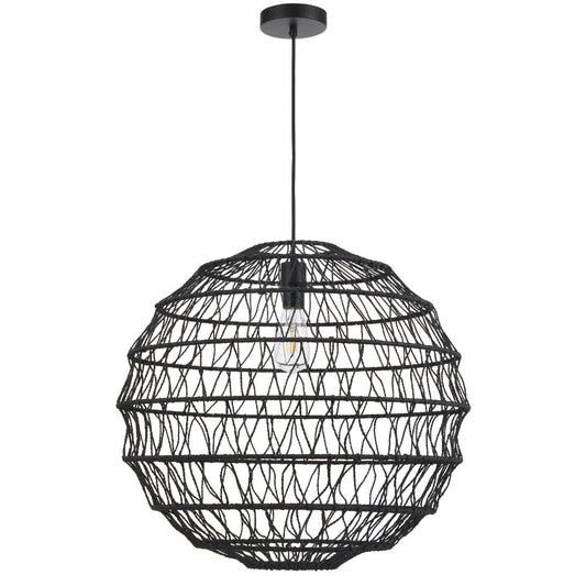 Telbix Ivalo 45 Pendant Light in Black or Natural Colors - Mases LightingTelbix