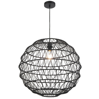 Telbix Ivalo 45 Pendant Light in Black or Natural Colors - Mases LightingTelbix