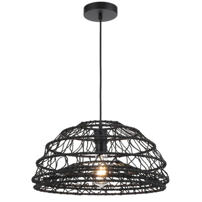 Telbix Ivalo 45 Pendant Light in Black or Natural Colors - Mases LightingTelbix