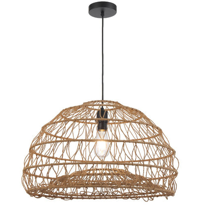 Telbix Ivalo 45 Pendant Light in Black or Natural Colors - Mases LightingTelbix