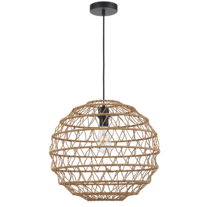 Telbix Ivalo 45 Pendant Light in Black or Natural Colors - Mases LightingTelbix
