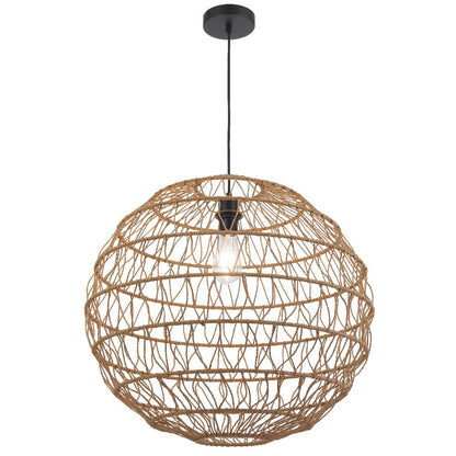 Telbix Ivalo 45 Pendant Light in Black or Natural Colors - Mases LightingTelbix
