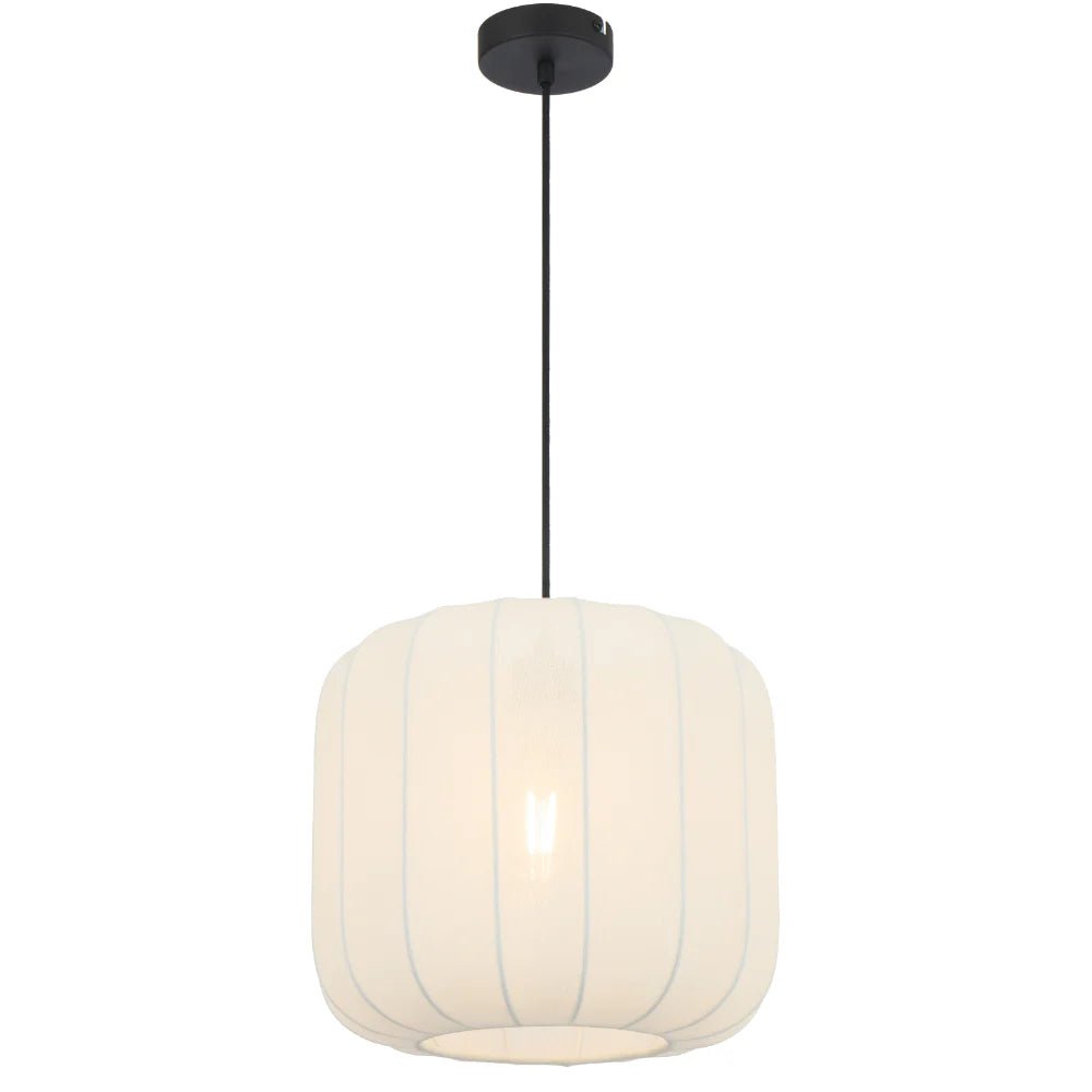 Telbix Jonsel 30 1 Light Pendant White JONSEL PE30 - WH - Mases LightingTelbix