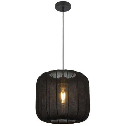 Telbix Jonsel Medium Pendant White and Black - Mases LightingTelbix