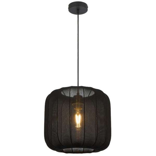 Telbix Jonsel Medium Pendant White and Black - Mases LightingTelbix