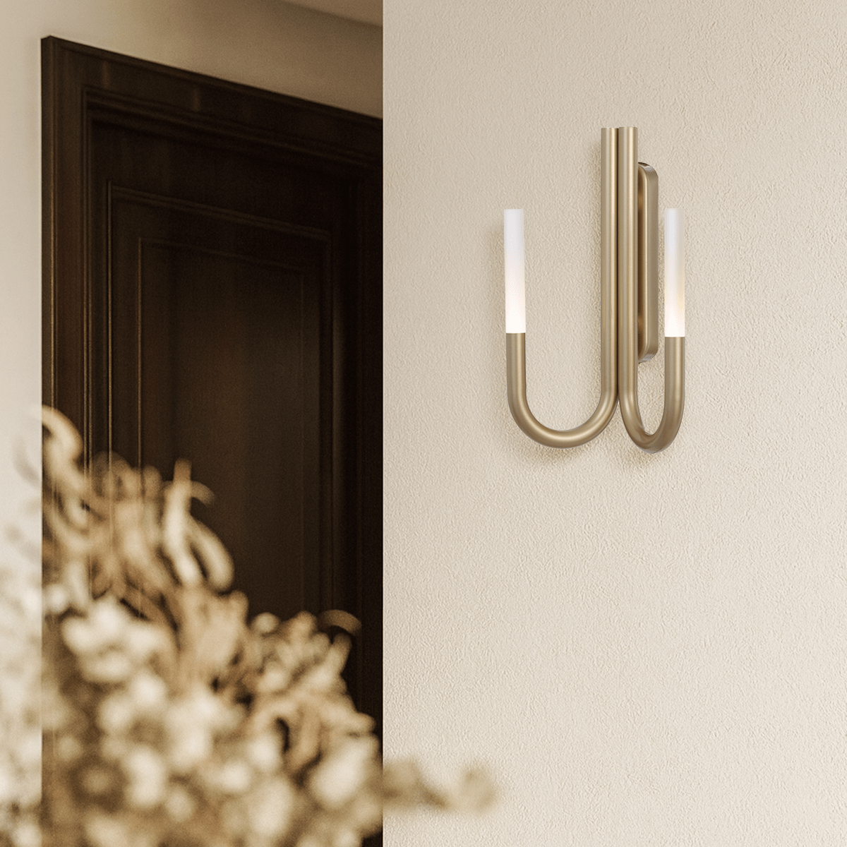 Telbix Joshua 40cm 2 Light LED Interior Wall Light