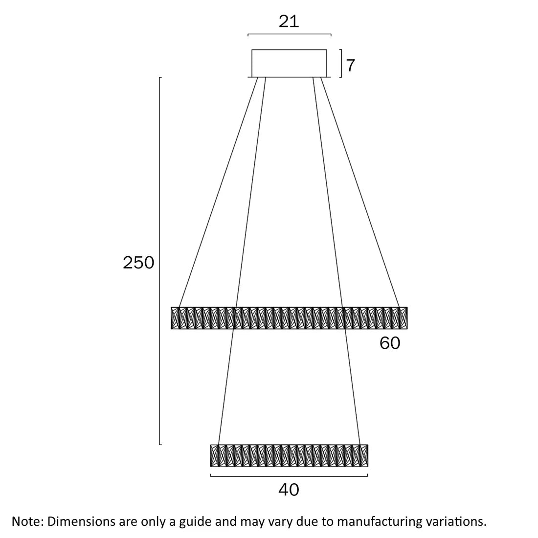Telbix Jura 2 Tier Pendant - Mases LightingTelbix