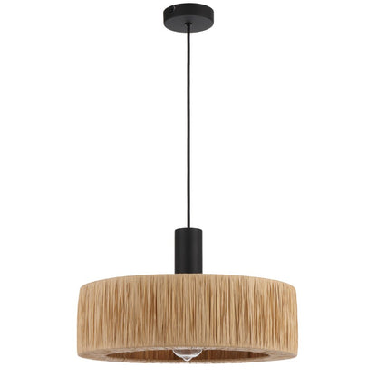 Telbix Katrin 1 Light Pendant KATRIN PE - BKNAT - Mases LightingTelbix