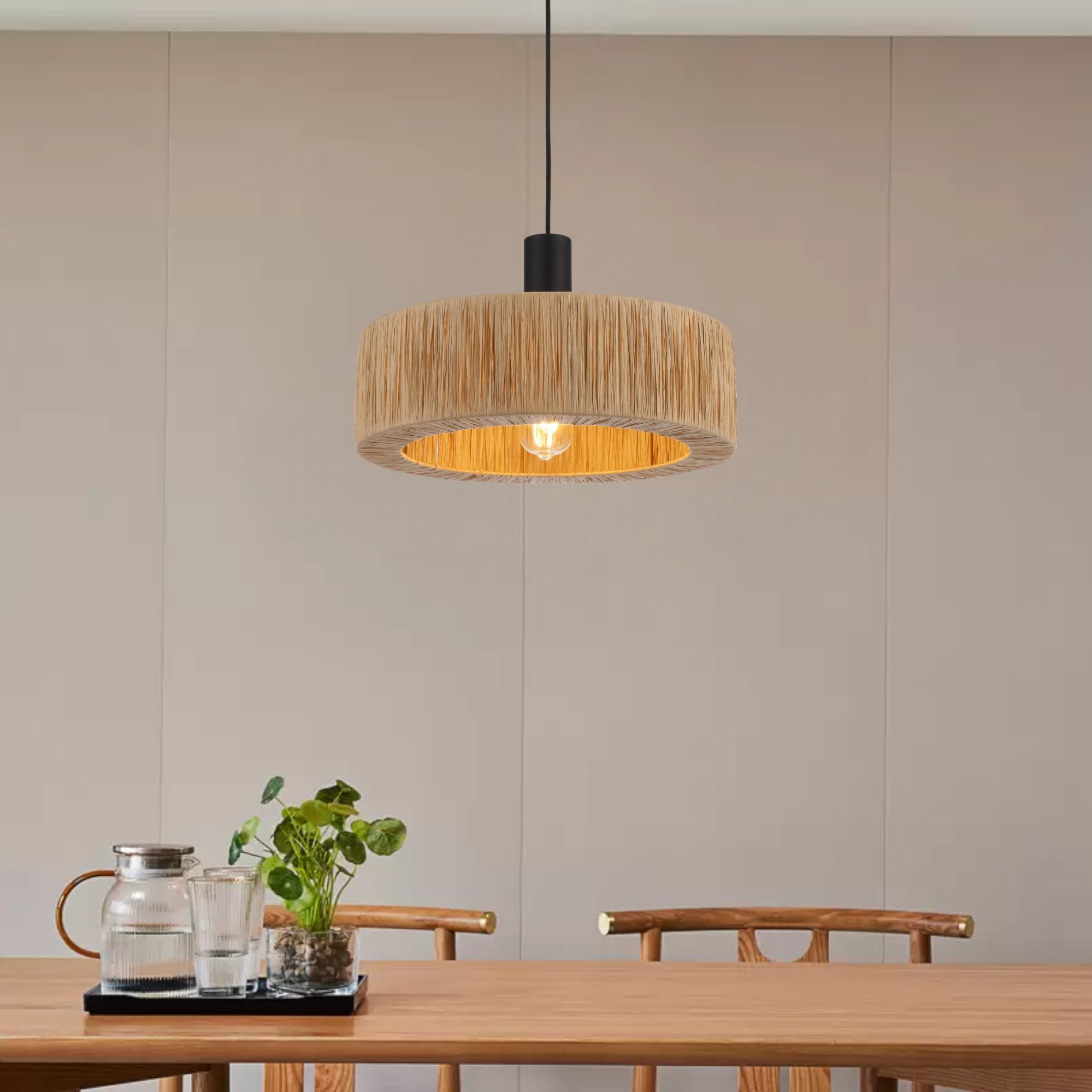 Telbix Katrin 1 Light Pendant KATRIN PE-BKNAT