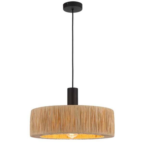 Telbix Katrin 1 Light Pendant KATRIN PE - BKNAT - Mases LightingTelbix