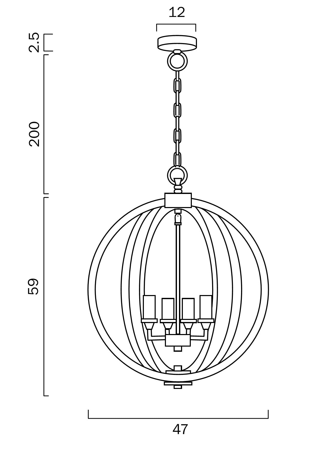 Telbix Kendall Pendant 4 - Mases LightingTelbix