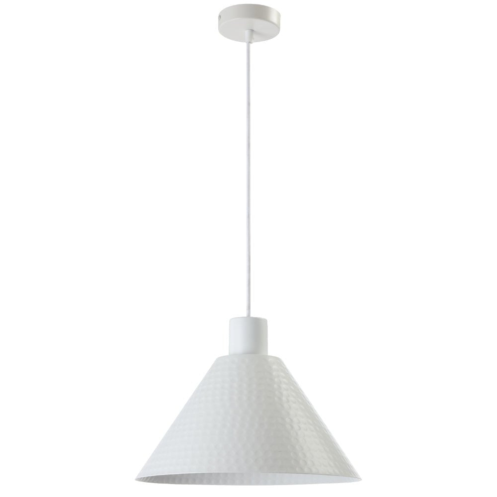 Telbix Kestra Iron 32cm Pendant White KESTRA PE30-WH