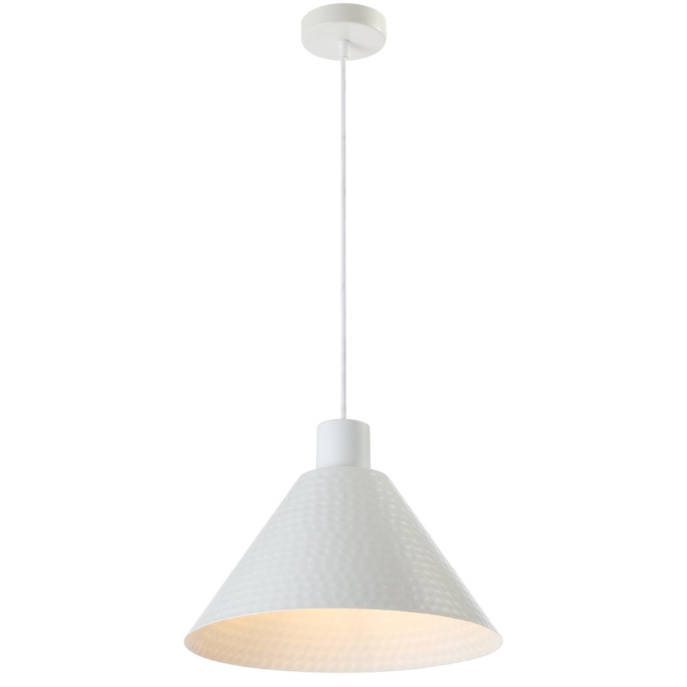 Telbix Kestra Iron 32cm Pendant White KESTRA PE30-WH