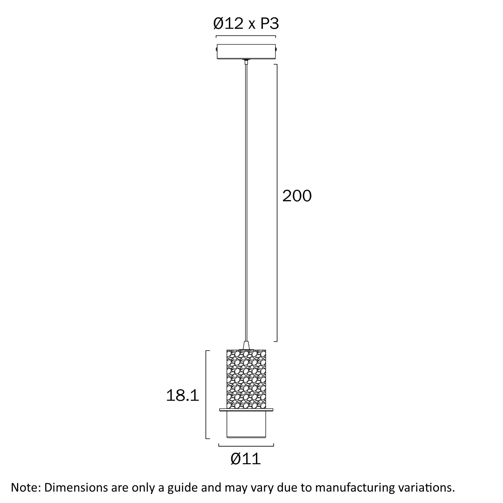 Telbix Kolisa 1 Light Pendant