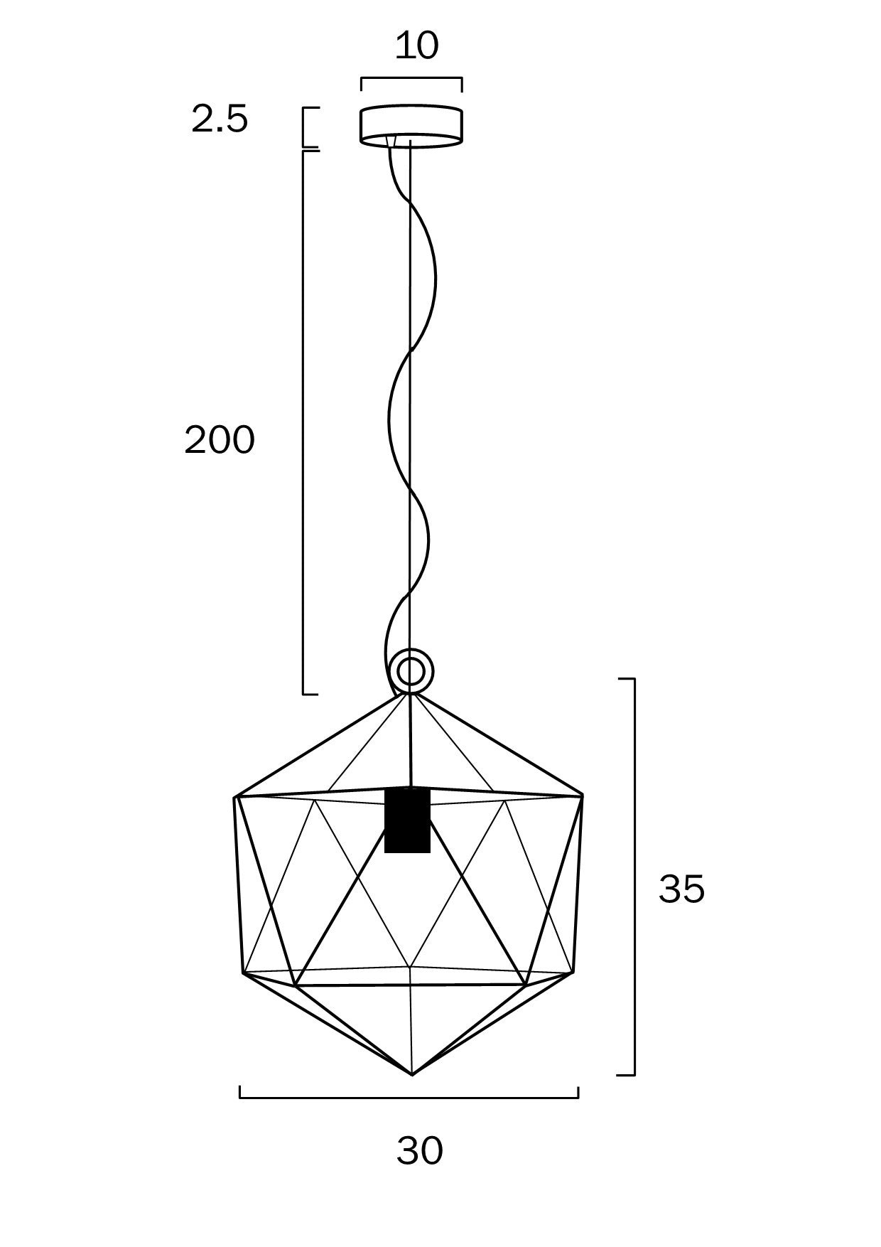 Telbix Lazlo 30,50 Pendant Solid Brass - Mases LightingTelbix