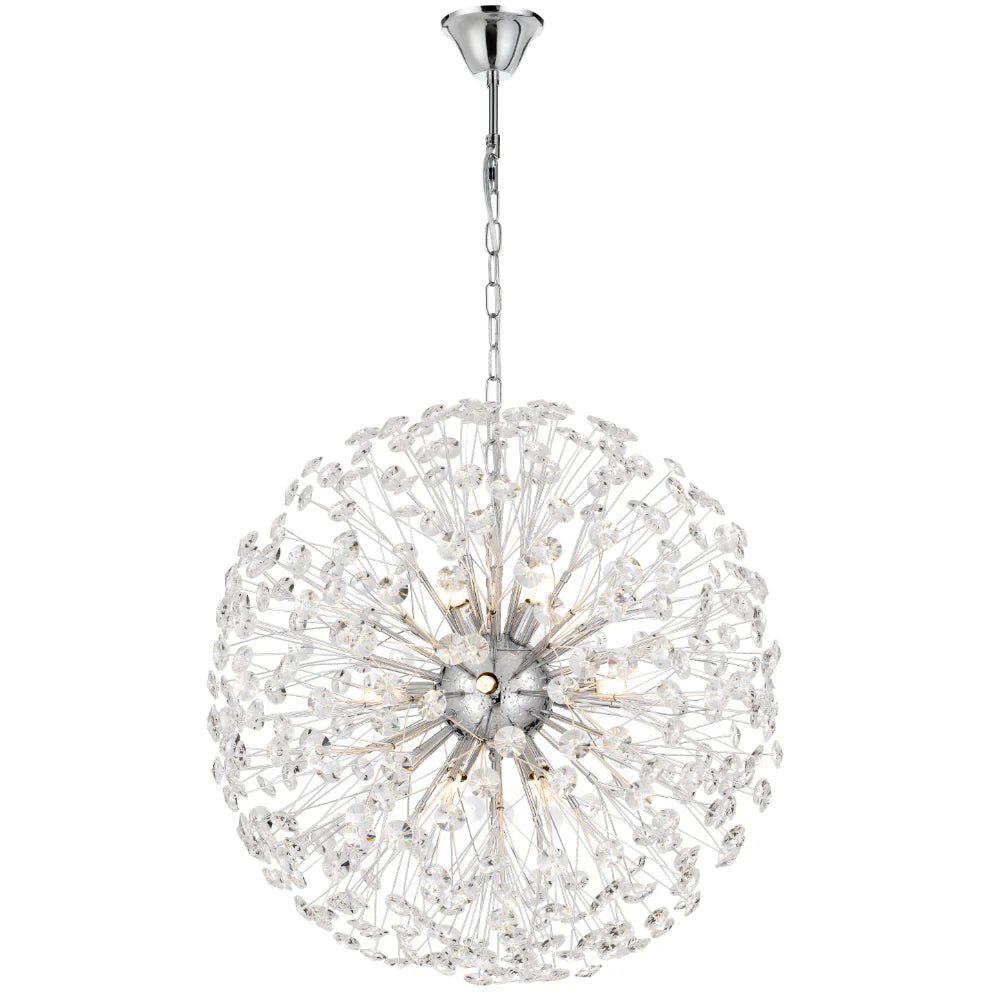 Telbix LERIDA 12 LIGHT ROUND PENDANT LERIDA PE12 - CH - Mases LightingTelbix