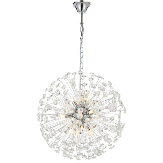 Telbix LERIDA 9 LIGHT ROUND PENDANT LERIDA PE9 - CH - Mases LightingTelbix