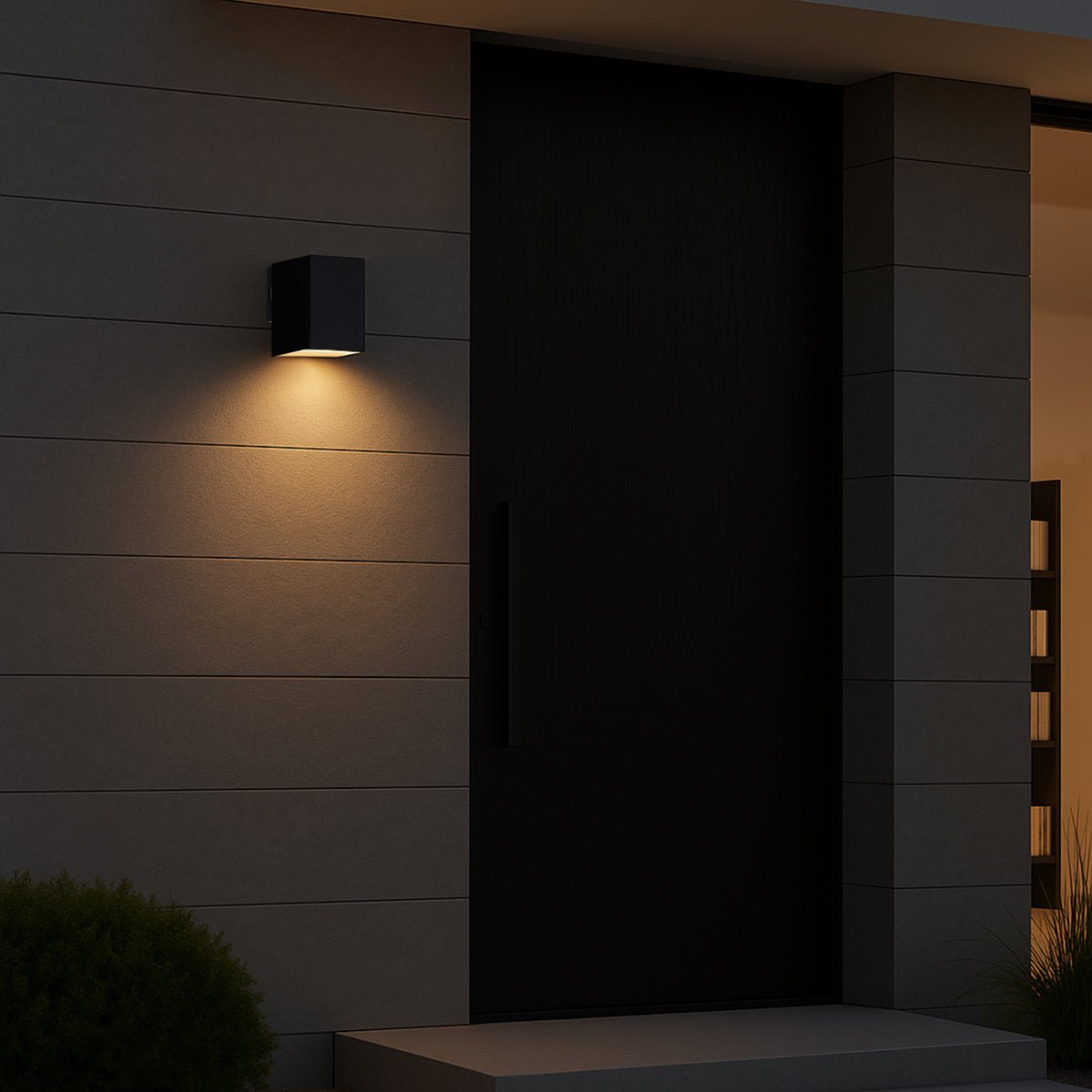 Telbix Lorsa 1 Light Exterior 9W LED Wall Light in Black or White - Mases LightingTelbix