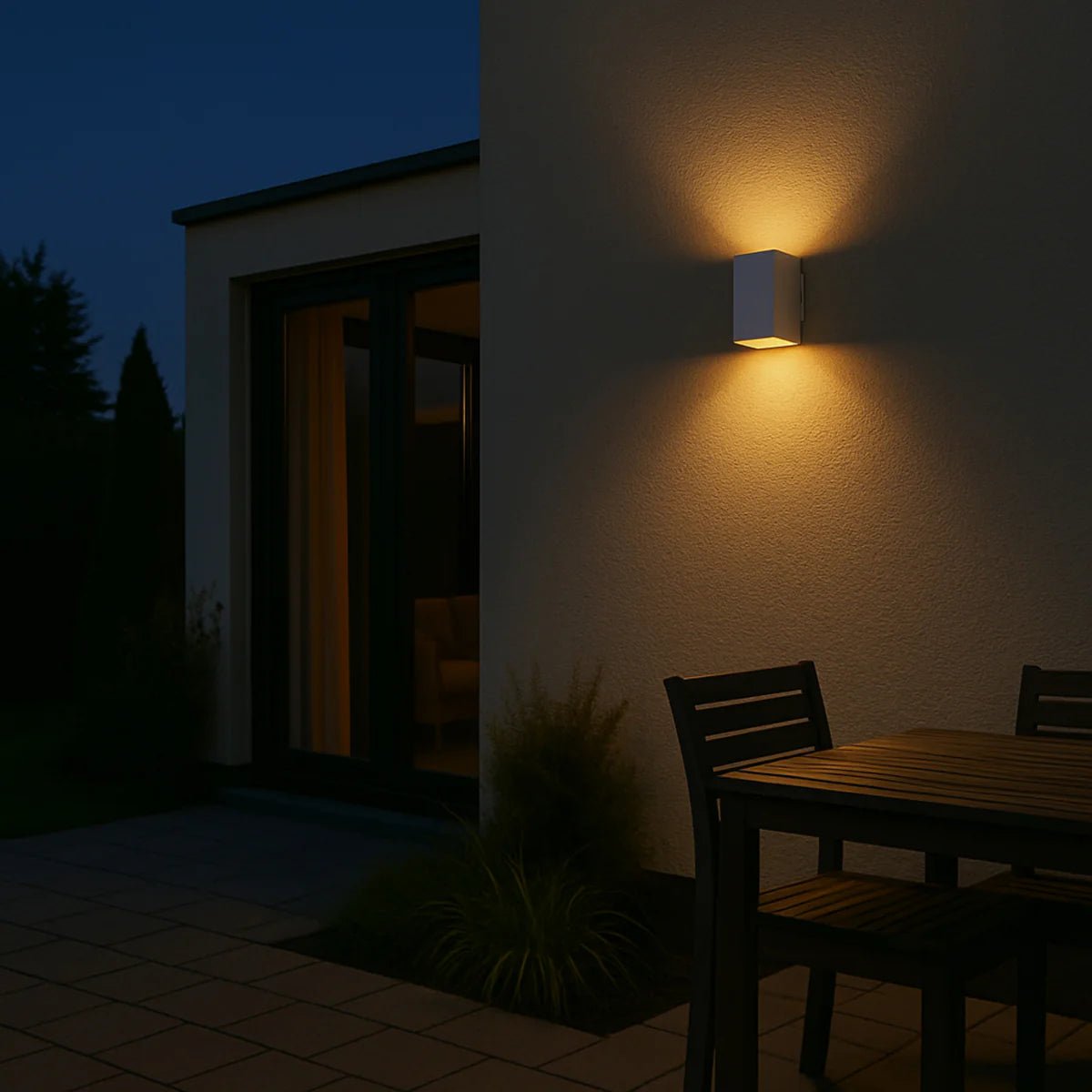 Telbix Lorsa 2 Light Exterior Wall Light in Black or White