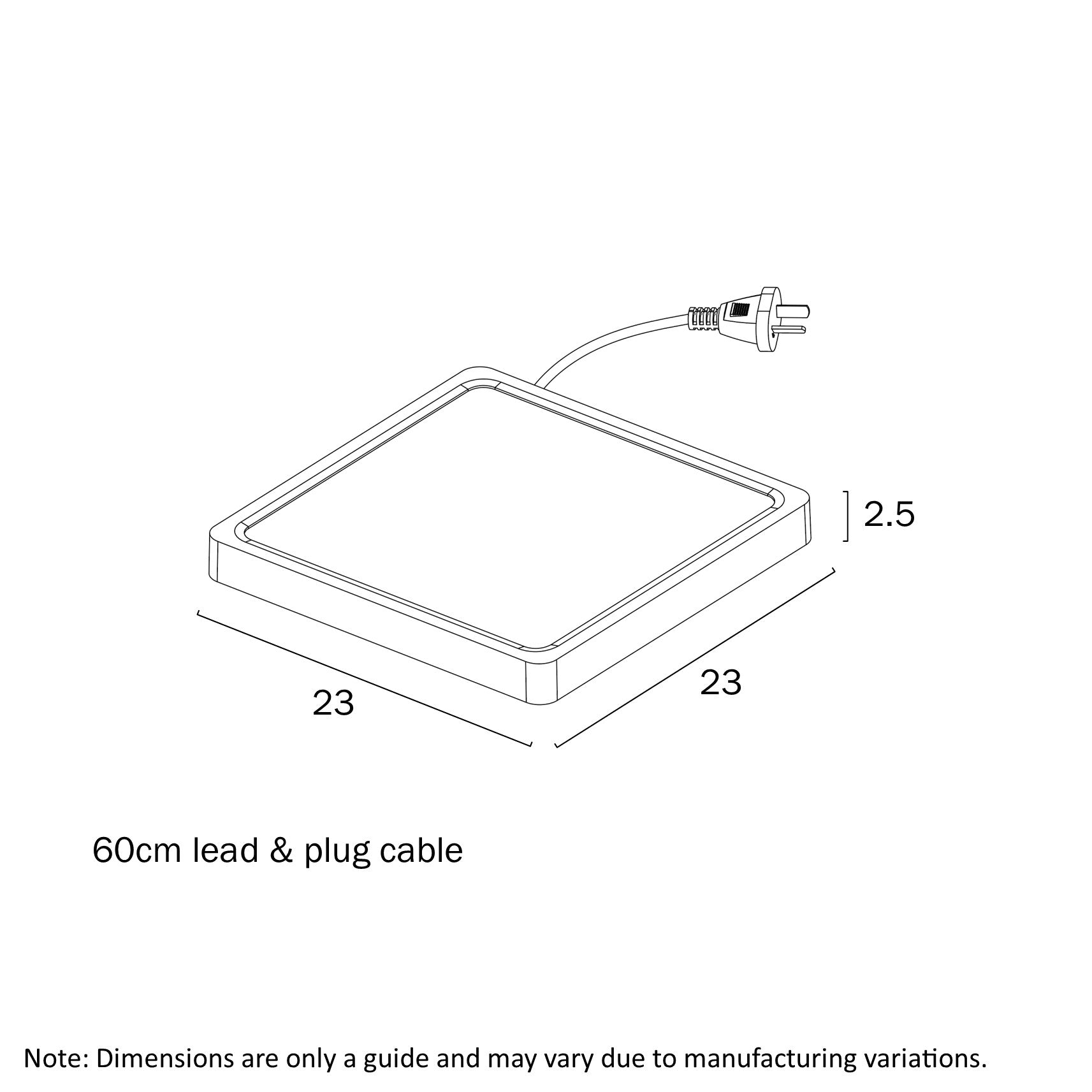 Telbix Lunos 23CM 30CM 40CM LED Oyster Light