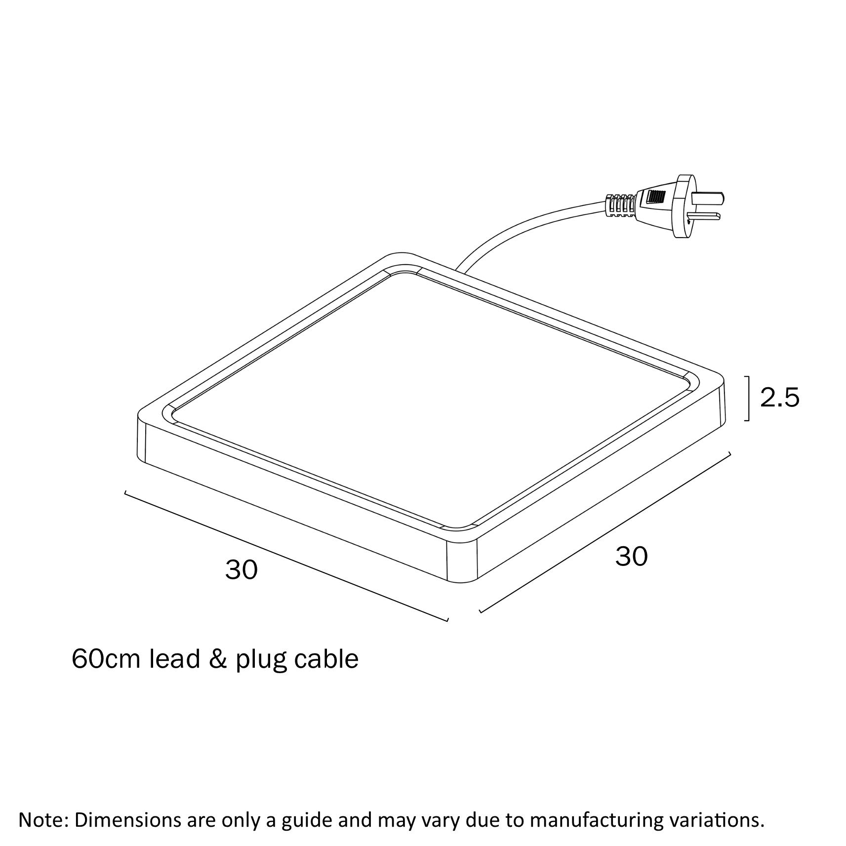 Telbix Lunos 23CM 30CM 40CM LED Oyster Light